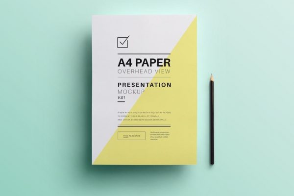 Bold, Angular Paper Presentation